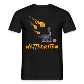Mettbällchen Mettbrötchen Hackfleisch - Männer T-Shirt - Schwarz - Vorne - AI Model Male 178 light (178cm)
