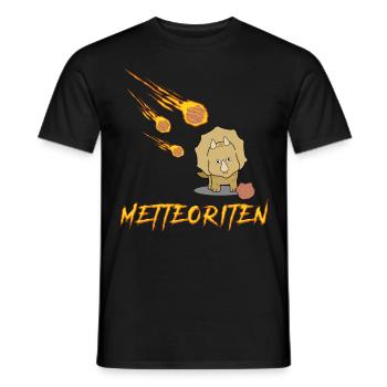 Mettbällchen Dinosaurier Hackfleisch - Männer T-Shirt - Schwarz - Vorne - AI Model Male 178 light (178cm)