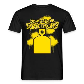Dortmunder Hauptsache Dortmund - Männer T-Shirt - Schwarz - Vorne - AI Model Male 178 light (178cm)