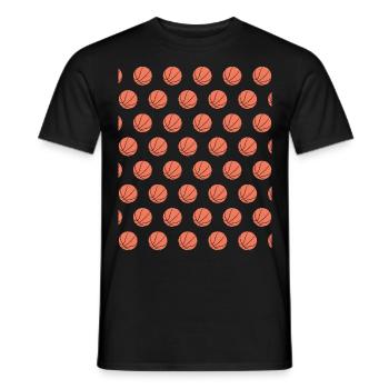 Basketball Basketball Balls Basketball Players - Men's T-Shirt - black - Front - AI Model Male 178 light (178cm)
