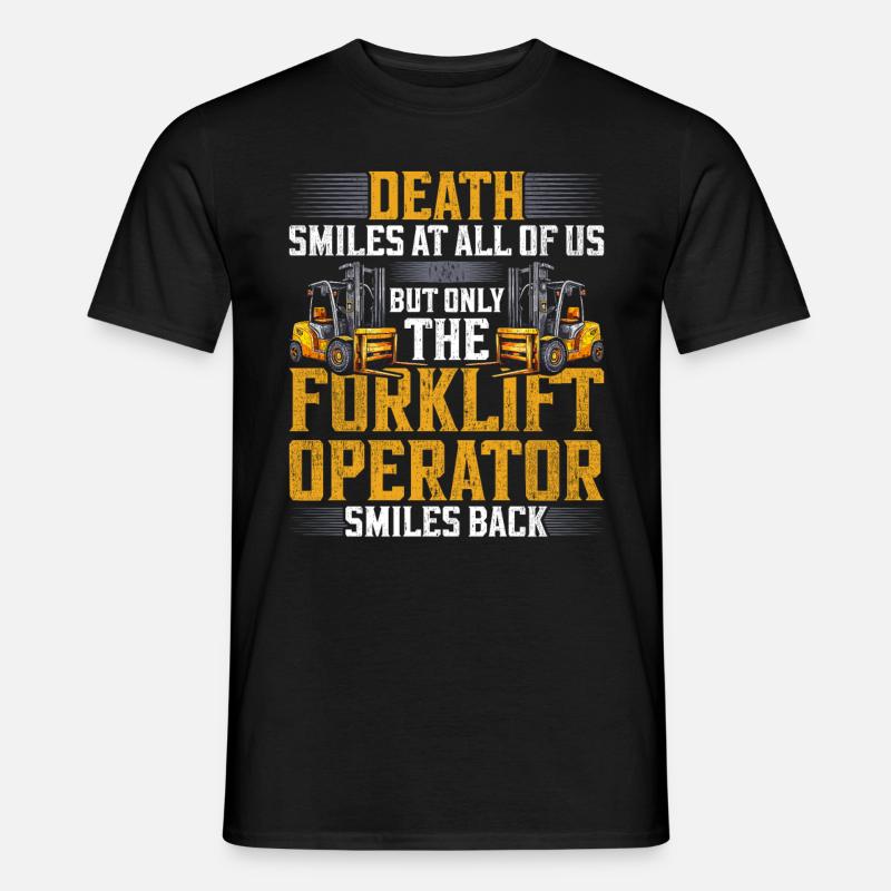 Gabelstaplerfahrer Staplerfahrer - Männer T-Shirt - Schwarz