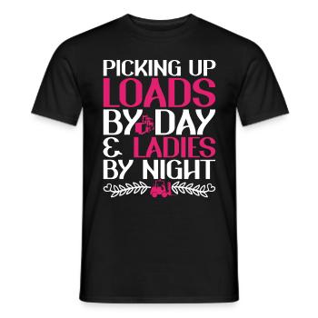 Forklift driver Forklift driver - Men's T-Shirt - black - Front - AI Model Male 178 light (178cm)