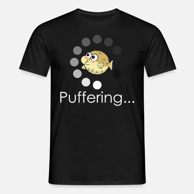 Pufferfish Bufferring - Men's T-Shirt - black