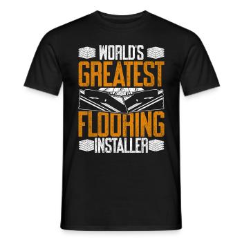 Bodenleger Fliesenleger Estrichleger - Männer T-Shirt - Schwarz - Vorne - AI Model Male 178 light (178cm)