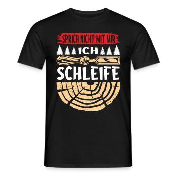 Holzschnitzer Holzschnitzerei - Männer T-Shirt - Schwarz - Vorne - AI Model Male 178 light (178cm)