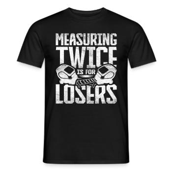 Bodenleger Fliesenleger Estrichleger - Männer T-Shirt - Schwarz - Vorne - AI Model Male 178 light (178cm)