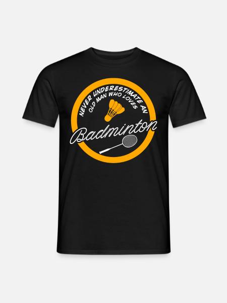 Badminton player badminton - Men's T-Shirt - black