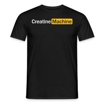 Bodybuilder Creatine Fitness Strongman - T-shirt homme - noir - Devant - AI Model Male 178 light (178cm)