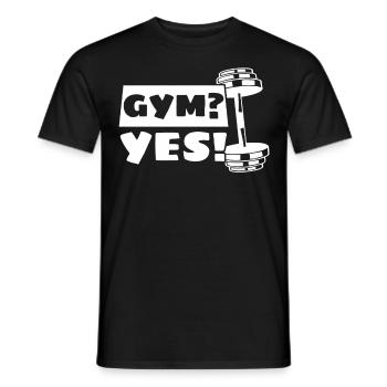 Gym Strongman Fitness Bodybuilder - T-shirt homme - noir - Devant - AI Model Male 178 light (178cm)