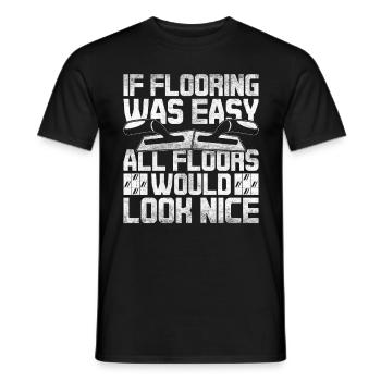 Bodenleger Fliesenleger Estrichleger - Männer T-Shirt - Schwarz - Vorne - AI Model Male 178 light (178cm)