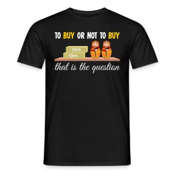 Flohmarkt Händler Trödelmarkt - Männer T-Shirt - Schwarz - Vorne - AI Model Male 178 light (178cm)