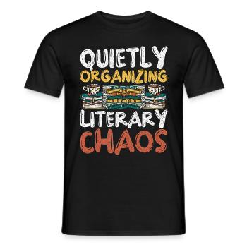 Bibliothekarin Bibliothekar Bibliotheksassistent - Männer T-Shirt - Schwarz - Vorne - AI Model Male 178 light (178cm)