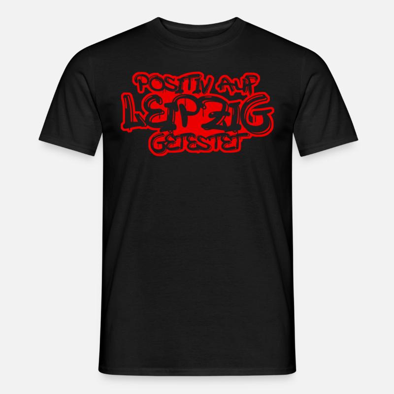 Leipzig Leipziger - Männer T-Shirt - Schwarz