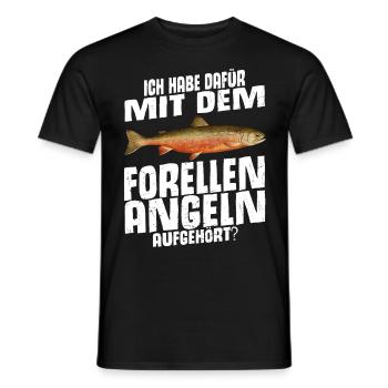 Forellen Angeln - Männer T-Shirt - Schwarz - Vorne - AI Model Male 178 light (178cm)