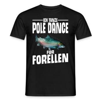 Forellen Angeln - Männer T-Shirt - Schwarz - Vorne - AI Model Male 178 light (178cm)