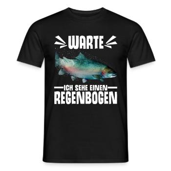 Forellen Angeln - Männer T-Shirt - Schwarz - Vorne - AI Model Male 178 light (178cm)