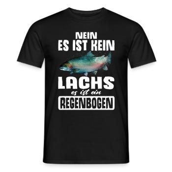Forellen Angeln - Männer T-Shirt - Schwarz - Vorne - AI Model Male 178 light (178cm)