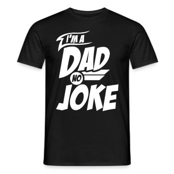 Funny Joke Dad Dad Jokes - Men's T-Shirt - black - Front - AI Model Male 178 light (178cm)