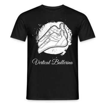 Escalade de bloc sur mur d’escalade - T-shirt homme - noir - Devant - AI Model Male 178 light (178cm)
