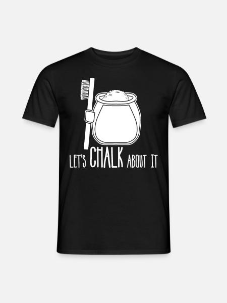 Bouldern Kreide Klettern - Männer T-Shirt - Schwarz