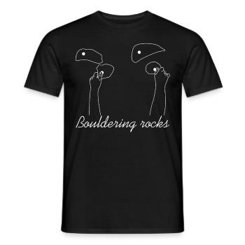 Escalade de bloc - T-shirt homme - noir - Devant - AI Model Male 178 light (178cm)