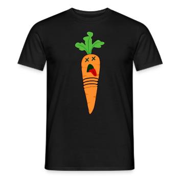Carottes Mortes Carotte - T-shirt homme - noir - Devant - AI Model Male 178 light (178cm)