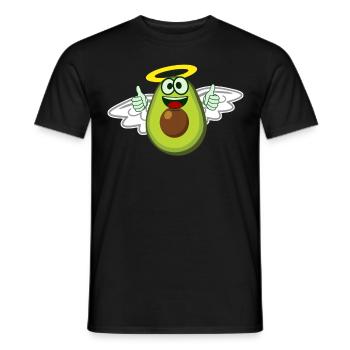 Avocado Angel Avocados - Men's T-Shirt - black - Front - AI Model Male 178 light (178cm)