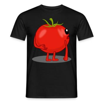 Tomatoes Reingeschaut Tomato - Männer T-Shirt - Schwarz - Vorne - AI Model Male 178 light (178cm)