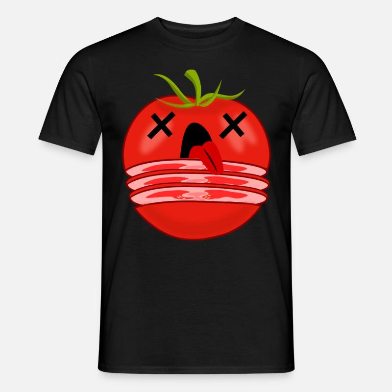 Tomato Cut Tomatoes - Männer T-Shirt - Schwarz