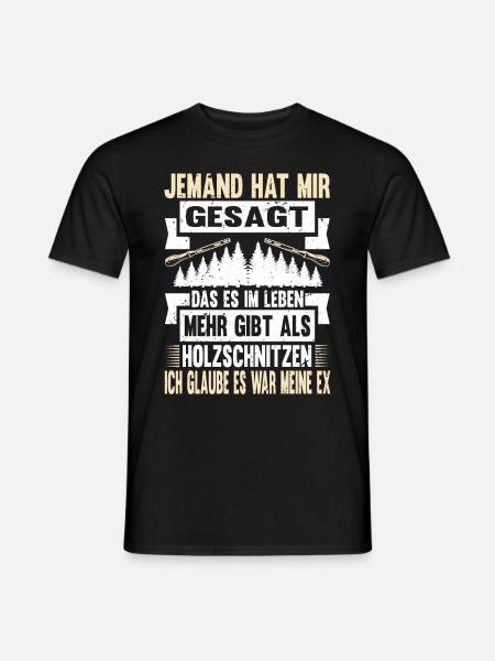 Zimmermann Schreiner Holz - Männer T-Shirt - Schwarz