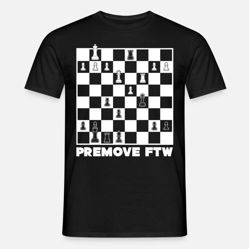 Chess Premove Premoving - Männer T-Shirt - Schwarz