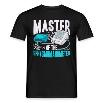 Altenpflegehelfer Master Of The Sphygmomanometer - Männer T-Shirt - Schwarz - Vorne - AI Model Male 178 light (178cm)