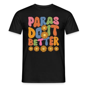 Assistante parentale Paras Do It Better - T-shirt homme - noir - Devant - AI Model Male 178 light (178cm)