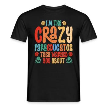 Educational Assistant Teaching Assistant - Men's T-Shirt - black - Front - AI Model Male 178 light (178cm)