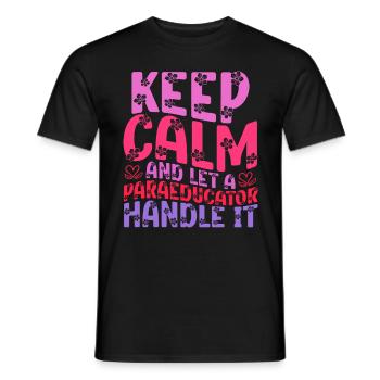 Educational Assistant Teaching Assistant - Men's T-Shirt - black - Front - AI Model Male 178 light (178cm)
