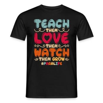 Educational Assistant Childcare Assistant - Men's T-Shirt - black - Front - AI Model Male 178 light (178cm)