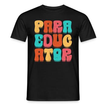 Educational Assistant Teaching Assistant - Men's T-Shirt - black - Front - AI Model Male 178 light (178cm)