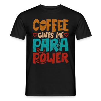 Educational Assistant Coffee - Men's T-Shirt - black - Front - AI Model Male 178 light (178cm)