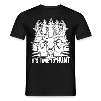 Hunters Hunting Hunter - Männer T-Shirt - Schwarz - Vorne - AI Model Male 178 light (178cm)