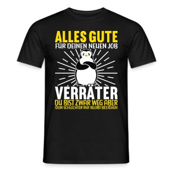Abschiedsgeschenk Kollege Jobwechsel - Männer T-Shirt - Schwarz - Vorne - AI Model Male 178 light (178cm)