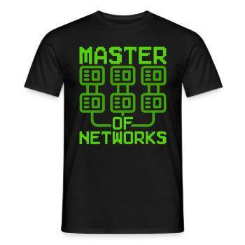 Netzwerkadministrator Master Of Networks - Männer T-Shirt - Schwarz - Vorne - AI Model Male 178 light (178cm)