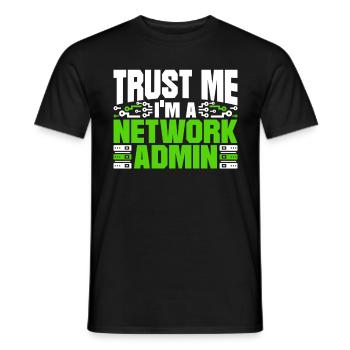 Programmierer Netzwerkadministrator - Männer T-Shirt - Schwarz - Vorne - AI Model Male 178 light (178cm)