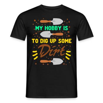 Gardener Gardening Landscaping Garden - Men's T-Shirt - black - Front - AI Model Male 178 light (178cm)