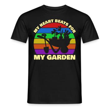 Landscaping Garden Gardener Gardening - Men's T-Shirt - black - Front - AI Model Male 178 light (178cm)