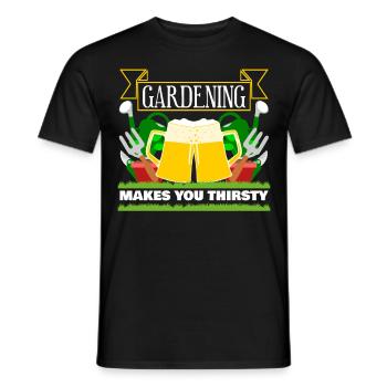 Gardener Gardening Garden - Men's T-Shirt - black - Front - AI Model Male 178 light (178cm)
