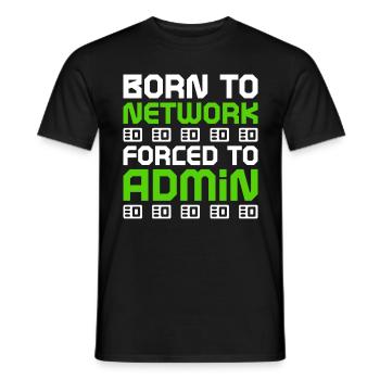 Netzwerkadministrator Programmierer - Männer T-Shirt - Schwarz - Vorne - AI Model Male 178 light (178cm)