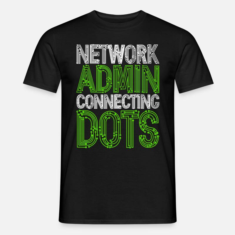 Netzwerkadministrator Network Admin - Männer T-Shirt - Schwarz