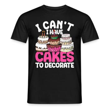 Pâtissier, Pâtissier, Pâtissier - T-shirt homme - noir - Devant - AI Model Male 178 light (178cm)