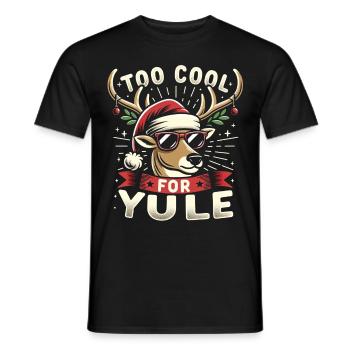 Zu cool für weihnachtliche Rentiere - Männer T-Shirt - Schwarz - Vorne - AI Model Male 178 light (178cm)