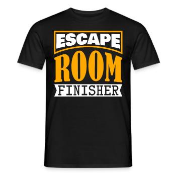 Escape Game Joke Escape Room - Men's T-Shirt - black - Front - AI Model Male 178 light (178cm)